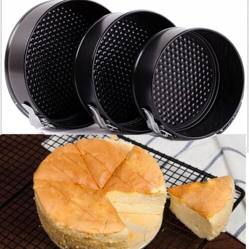 3pcs/set large Round Cake Baking Pans Non-Stick Stainless steel Cake Baking Mould Removable Bottom Bakeware Set Cake Supplies