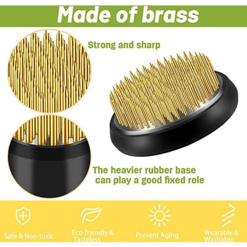 3Pcs Round Ikebana Kenzan Flower Frog Arranger Spiky Frog Fixed Tool Floral Arrangement Pin Holder