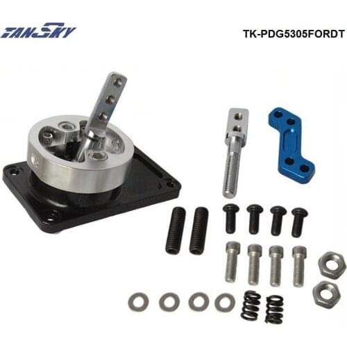 ALUMINUM RACING SHORT THROW SHIFTER FOR 83-04 FORD MUSTANG T5 T-45 W/OD BLACK TK-PDG5305FORDT