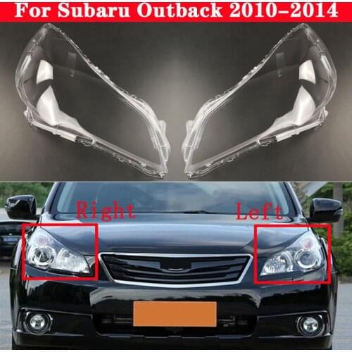 For Subaru Outback 2010-2014 Car Front Headlight Cover Auto Headlamp Lampshade Lampcover Head Lamp light Covers glass Lens Shell