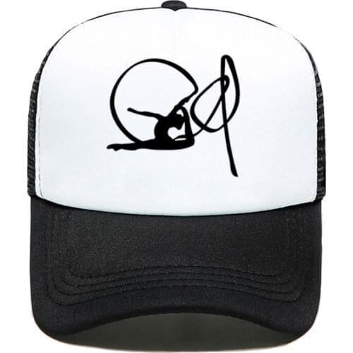 Ribbon rhythmic gymnastic girl Baseball Cap Funny Casual Men Women Parent-child Hats Mesh Visor Outdoor Sun Hat Adjustable Caps