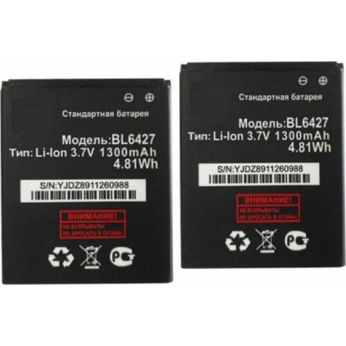 BL6427 batteries 1300mAh for FLY FS407 STRATUS 6 Accumulator Mobile Phone High quality Replacement Battery