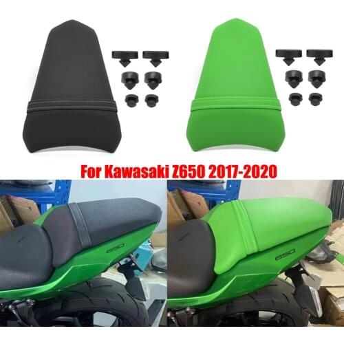 Motorcycle Rear Seat Cover Tail Cushion Pad Black Green For Kawasaki Z650 2017 2018 2019 2020