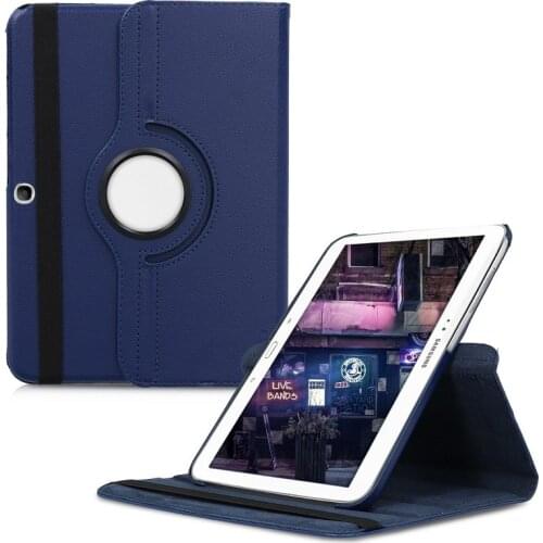 360 Rotating PU Leather Case for Samsung Galaxy Tab 3 10.1 GT P5200 P5210 P5220 Cover Tab 3 10.1" Sand Holder Tablet Funda Capa