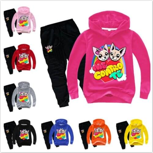 Children Clothing Set Baby Boys Girl Hoodies Kids Sweatshirt+Pants 2pcs Clothes Sport Suits Me Contro Te Print Toddler Tracksuit