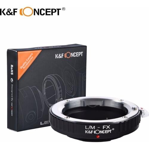 K&F CONCEPT L/M-FX Lens Mount Adapter for Leica M Mount Lens to Fujifilm X-Series Mirrorless FX Mount X-Pro1 Camera Body
