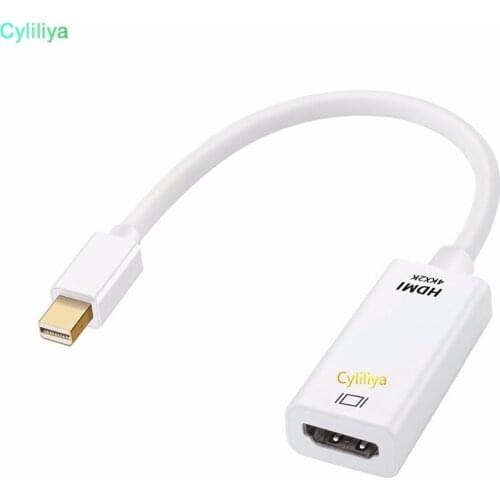 50PCS Mini Displayport DP To HDMI Female Thunderbolt to HDMI Cable Adapter 4K*2K DisplayPort Cable for Macbook Surface Pro