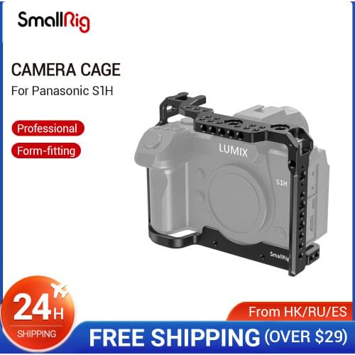SmallRig S1H Camera Cage for Panasonic S1H Dslr Cage With Cold Shoe and Nato Rail Tripod Shooting Cage Accessory -2488