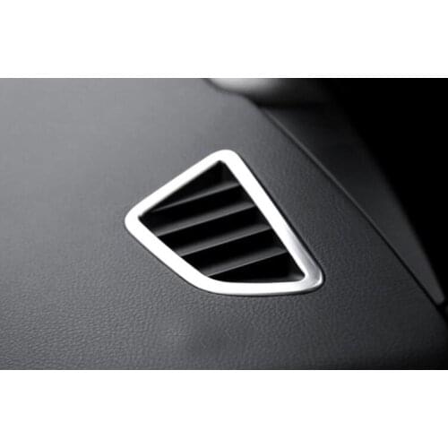 Left Hand Drive! 2PCS ABS Matte Interior Upper Air Vent Outlet Cover Trim For BMW 2 Series F45 F46 Gran Active Tourer 2015-2018