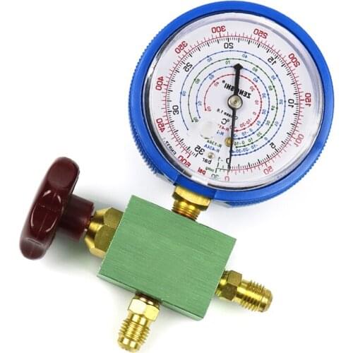 With Valve A/C Air Conditioning High/Low Pressure Manifold Gauge 1pcs/2pcs High Quality R134a R404a R22 R410a Manometer