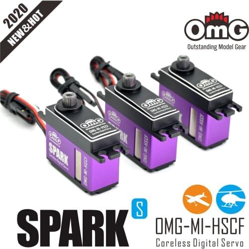 OmG SPARK Metal Mini Servo 25T Fixed Wing Aircraft Helicopter Analog Servo For Rc 500-600 Aircraft Helicopter