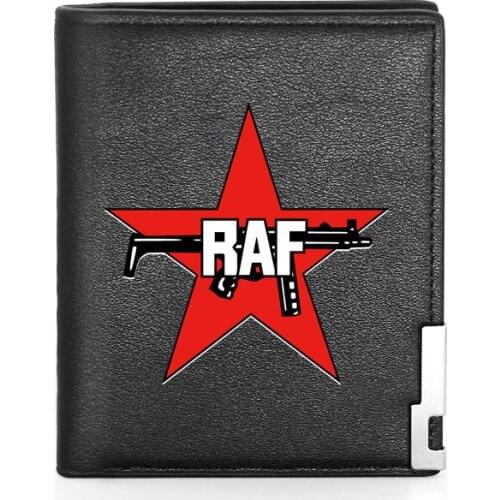 Fashion Soviet Special Forces Printing Mens Wallet Leather Purse For Male Credit Card Holder Short Slim Bifold Wallet Pocket