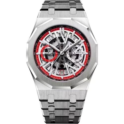 2021 New Arrivals Mens Watches Luxury Brand TACTO Watch Men Waterproof Chronograph Business Quartz Wristwatch Relogio Masculino