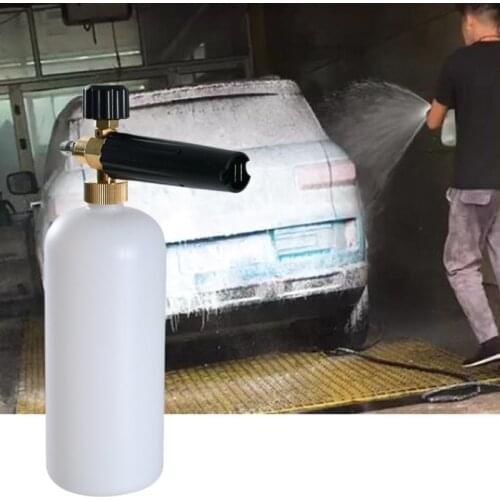 LaLeyenda Adjustable Foam Generator Lance Gun for Karcher K2-K7 High Pressure Snow Soap Cannon Jet Copper Nozzle Car Washer 1L