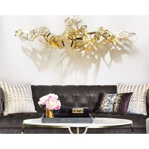 Bedroom Sofa Wall Decoration Pendant Restaurant Metal Wall Decoration Model Room Wall Wall Hanging Wrought Iron Wall Decoration