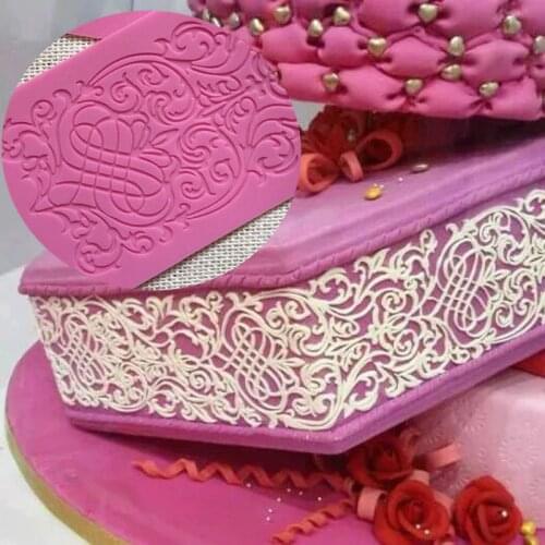 New Lace Lace Silicone Mould Cakes Around the Edge Decorating Tools Fondant Chocolate Embossing Tools