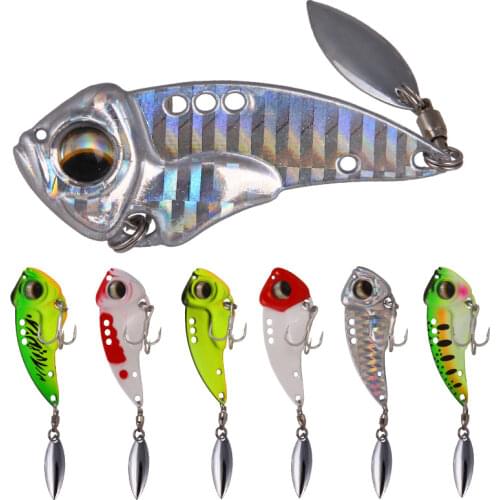 BlueKim 8.5g/12.5g/17g Metal JIgging Lures VIB Hard Metal Bait Fishing Jig Lure Sinking Artificial Bait Wobbler Vibrate Pesco