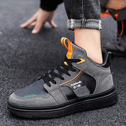 Hard-Wearing white shoes mens tide shoes Korean trend casual shoes wild breathable forrest Gump shoes Joker simple Low