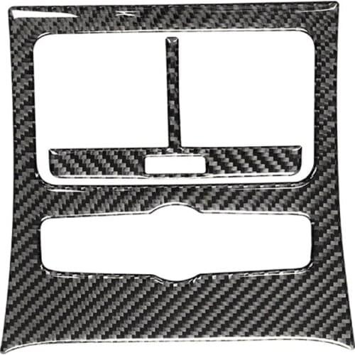 Carbon Fiber Car Rear Air Vent Outlet Frame Cover Trim for - A6 2005 2006 2007 2008 2009 2010 2011