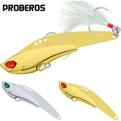 10pcs/lot Spoon Fishing Lures 6.2cm-7.5cm/11g-23g Bass Bait High Carbon Hook Metal Bait with Feather 2 Colors Fishing Tackle