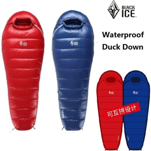 BLACK ICE Blackice Upgrade G4007001000 Mummy Splicing Single Goose Down Sleeping Bag