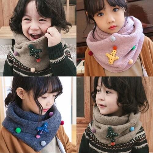 2020 NEW Warm Scarf Boys and Girls Thickened Soft Bib Autumn And Winter Warm Scarf 8colors Cold Protection Outdoor Play