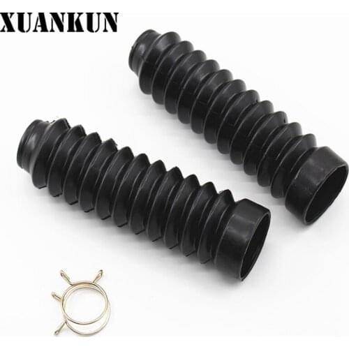 XUANKUN Motorcycle Accessories GS125 Front Fork Front Shock Absorber Dust Cover Shock Absorber Leather Dust Cover