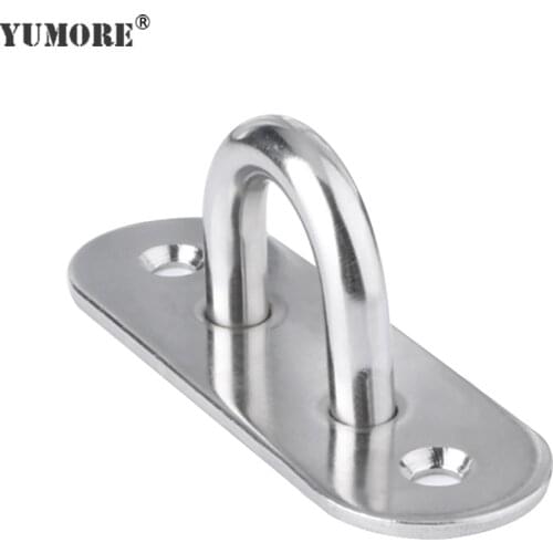 YUMORE 50PCS U-shaped Ceiling Mounted Hook Stainless Steel Fixed Hooks For Leisure Sofa Sandbags Hammocks Rings