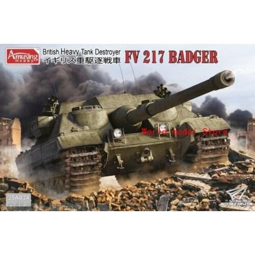 Amusing Hobby 35A034 Tank FV217 BADGER Plastic Model Building Kit