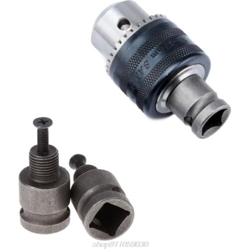 1/2'' Drill Chuck Adaptor for impact Wrench Conversion 1/2-20UNF with 1 Pc Screw N11 20 Dropshipping
