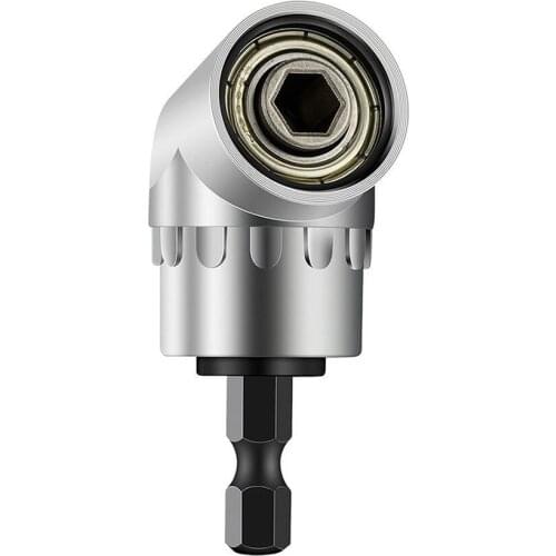 105 Degree Right Angle Drill Extension Shank Quick Change Driver Drilling Screwdriver Magnetic 1/4 Hex Socket Close Corner Tool