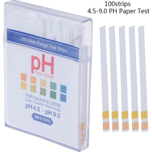 100 Strip Saliva Slaver For Urine Pregnancy Test Paper PH 4.5 9.0 Include Packcing Box Hot Sale