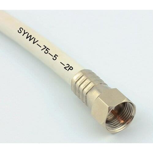 20pcs TV Cable Connector 75-5F Plug Waterproof Double Shielded Crimping - 5 Metric