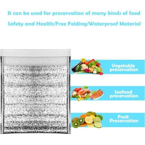 5/10Pcs Hot & Cold Pouch Aluminum Foil Insulated Food Storage Bag Thermal Cooler Reusable Thermal Lunch Snack Picnic Cocina