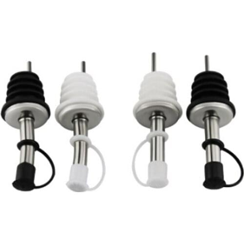 5pcs Stainless Steel Wine Bottle Pourer With Cover Spout Wine Stopper Barware Oil Bottle Wine Pourers Bar Accessories