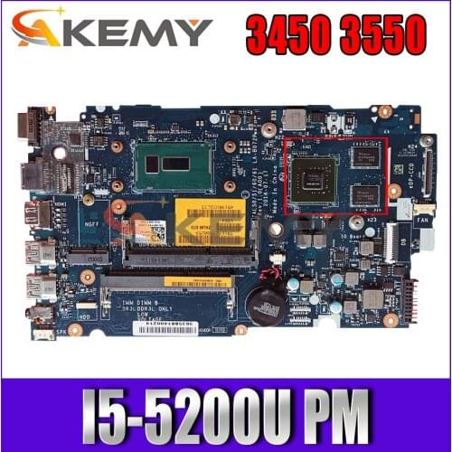 Akemy CN-01J67F 1J67F I5-5200U FOR Dell Latitude 3450 3550 Laptop Motherboard LA-B072P Mainboard 100%Tested