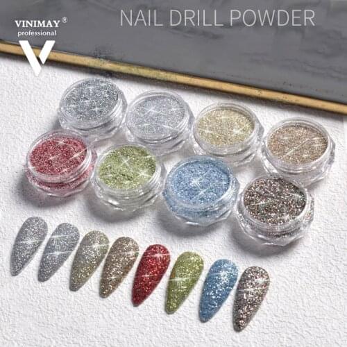 1 Box Diamond Powder Nail Art Jewelry Nail Art Glitter Sequins Colorful Diamond Powder Nail Art Powder Decoration TSLM1