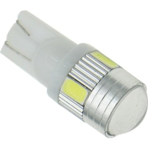 5pcs T10 LED W5W 194 Car LED Clearance Reading Light Bulbs License Plate Lamp 5630 6SMD Car Accessories White DC12V