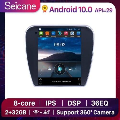 Seicane 9.7 inch Android 10.0 API 29 2+32G DSP IPS Car Head Unit Player GPS Radio Stereo 4G For 2017 Chevy Chevrolet Equinox