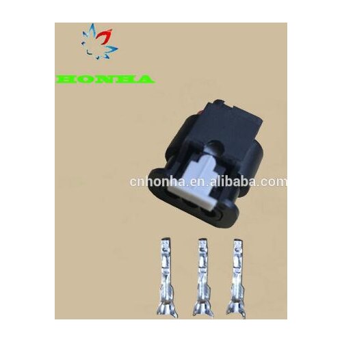 FREE shipping 100pcs/lot 1-1718644-1 4F0 973 703 PA66 3 Pin/Way Female Tyco Waterproof Automotive Connector