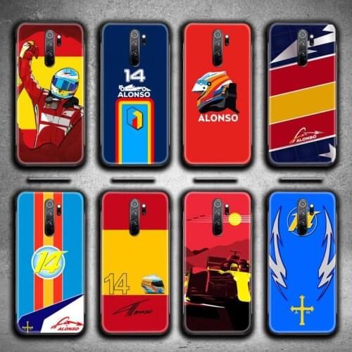 Fernando Alonso Phone Case for Redmi Note 9 8 8T 8A 7 6 6A Go Pro Max Redmi 9 K20 K30 Pro
