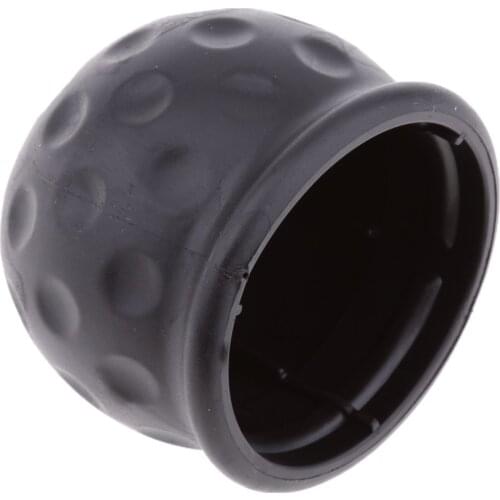 Black Plastic Tow Ball Bar Towing Protect Towbar Towball Cap Cover 50mm