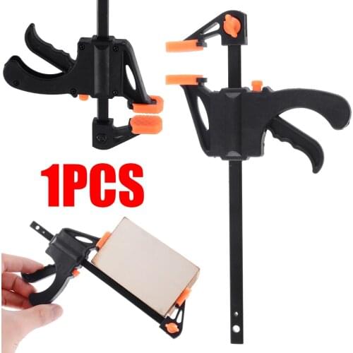 Black 4'' Quick Woodworking Clip Carbon Steel F Shaped Clip For Wooden Board Fixing Clamp Release Speed Squeeze Woodwork Supplie