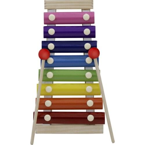 Wooden Xylophone 8-Tone Knock Piano Colored Percussion Instrument Children Kids Educational Toys Preschool Music Learning Toys