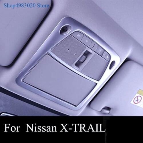 For Nissan X-trail X trail T32 2014-2019 front and rear reading light box interior modification light decorative frame