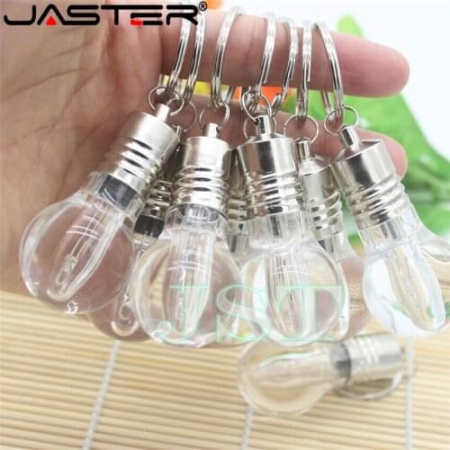 JASTER Fashion 5 colors Hot Sale 4GB 8GB 16GB 32GB 64GB Lamp Lighted Bulb USB 2.0 Memory Stick Flash Pen Drive free shipping