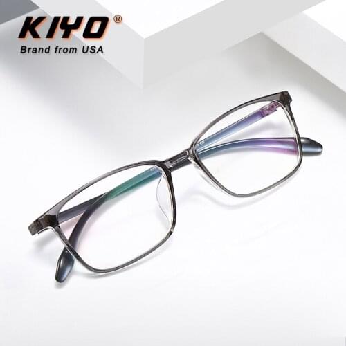 KIYO Brand 2020 New Women Men Fashion Optical Frame TR90 Eyeglasses Frames Square Spectacles Glasses High Quality Eyewear 8356