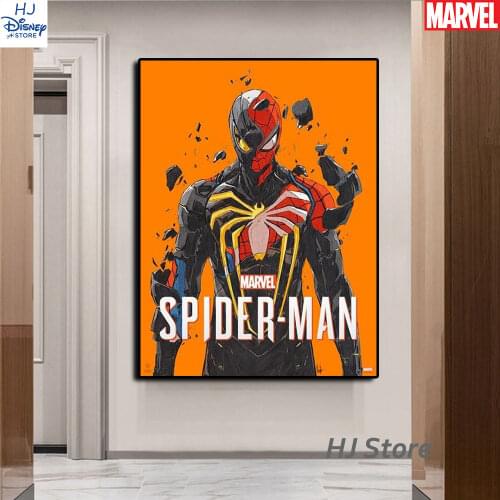 Marvel Cool Spiderman Character Printing Canvas Painting Superhero Wall Art Posters For Nordic Living Room Decor No Frame
