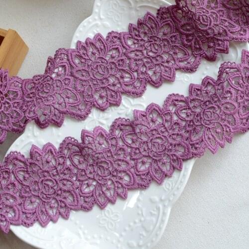 3Meters/lot 17cm wide flower embroidered lace accessories doll clothing court Han clothing dress lace material X979