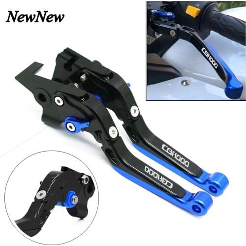 Motorcycle CNC Adjustable Folding Brake Clutch Levers Extendable Handle Bar Grips For Honda CBF1000 CBF 1000 CBF1000A 2006-2009